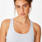 COTTON ON Women's Strappy Sports Crop Bra Gray Size Large