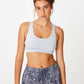 COTTON ON Women's Strappy Sports Crop Bra Gray Size Large
