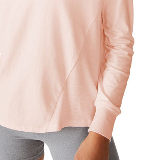 Cotton On Women's Active Rib Long Sleeve Top Pink Size Small