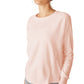 Cotton On Women's Active Rib Long Sleeve Top Pink Size Small