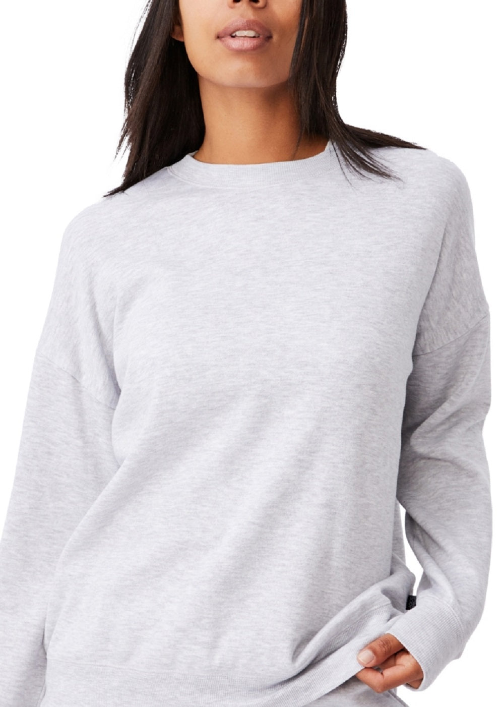 COTTON ON Women's Lifestyle Long Sleeve Sweatshirt Gray Size X-Small