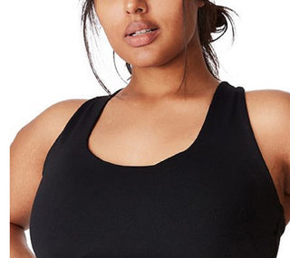 COTTON ON Women's Active Strappy Crop Top Black