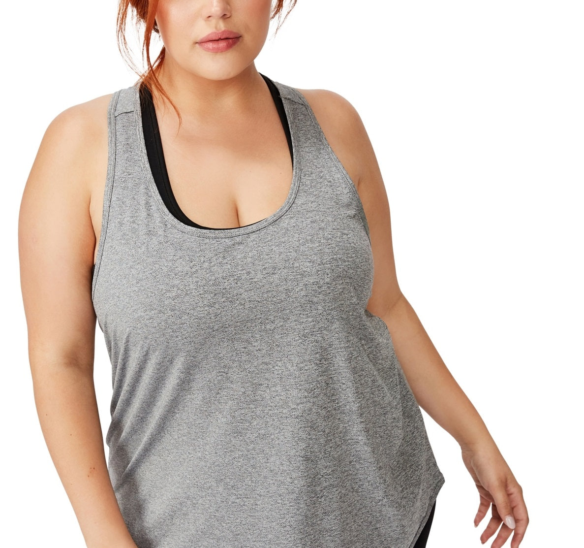 COTTON ON Women's Active Training Tank Top Gray Size 20W