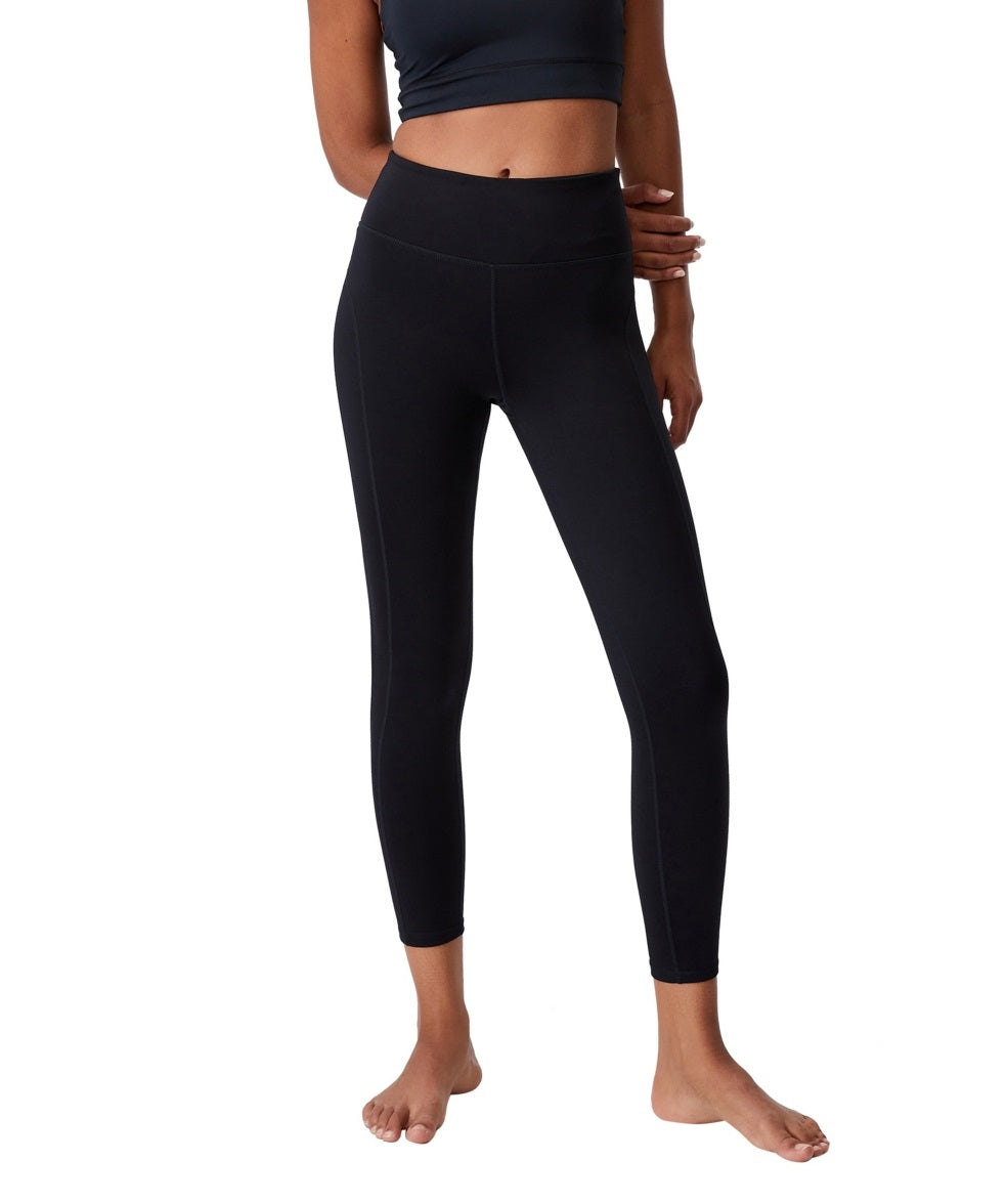 COTTON ON Women's Winter Fleece Lined Tight Black Size Small