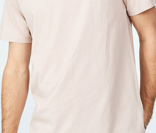 Cotton On Men's Organic Henley T-Shirt Pink Size Small