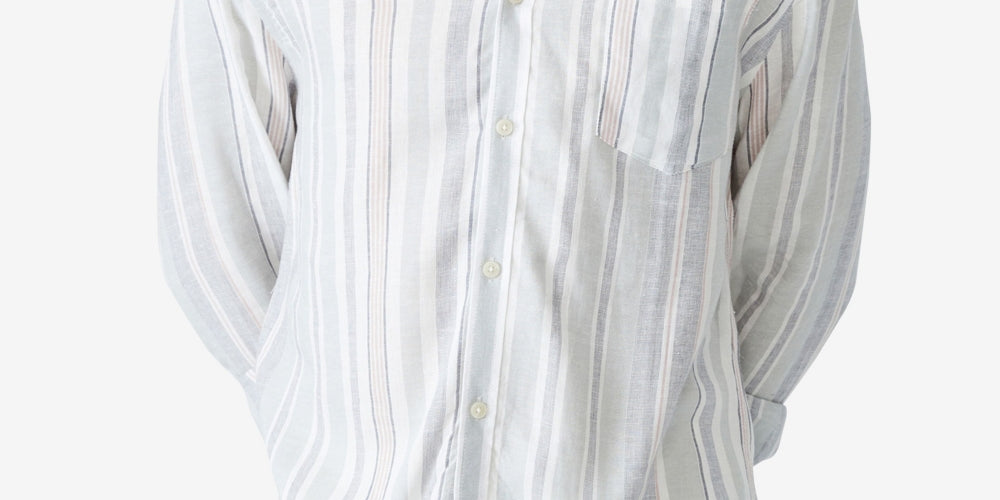 COTTON ON Men's Ashby Long Sleeve Shirt Blue Size Small