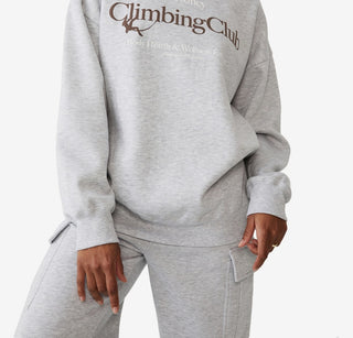 COTTON ON Women's Lifestyle Oversized Graphic Crew Neck Sweatshirt Gray Size Large