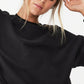 Cotton On Women's Plush Oversized Crew Neck Sweatshirt Black Size Large
