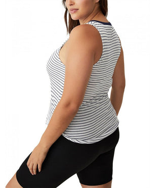 Cotton On Women's Active Curve Hem Tank Blue Size M