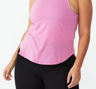 Cotton On Women's Active Curve Hem Tank Pink Size M