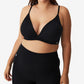 COTTON ON Women's Active Ultimate Active Plunge Crop Bra Black Size 14W