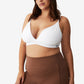 COTTON ON Women's Active Ultimate Active Plunge Crop Bra White