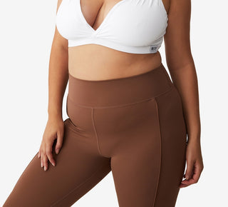 COTTON ON Women's Active Ultimate Active Plunge Crop Bra White