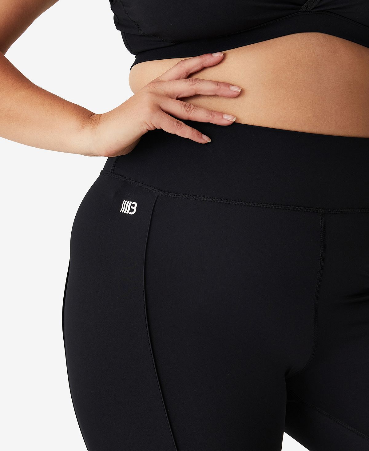 COTTON ON Women's Active Ultimate Booty Full Length Tight Pants Black Size 14W