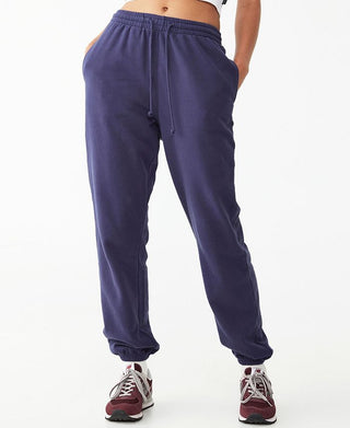 Cotton On Women's Body Plush Gym Track Sweatpant Jogger Blue Size X-Small