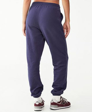 Cotton On Women's Body Plush Gym Track Sweatpant Jogger Blue Size X-Small