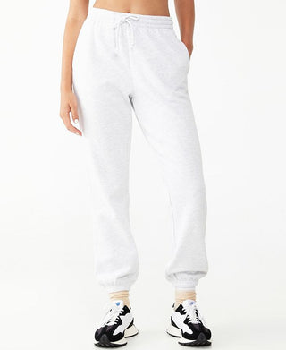 COTTON ON Women's Plush Gym Track Sweatpant Jogger White Size Large