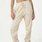 COTTON ON Women's Plush Gym Track Sweatpant Jogger Beige Size Medium