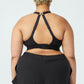 COTTON ON Women's Active Compression Crop Top Black Size 12W