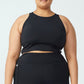 COTTON ON Women's Active Compression Crop Top Black Size 16W