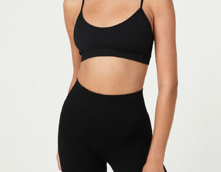 COTTON ON Women's Seamless Tiny Crop Top Black Size Small