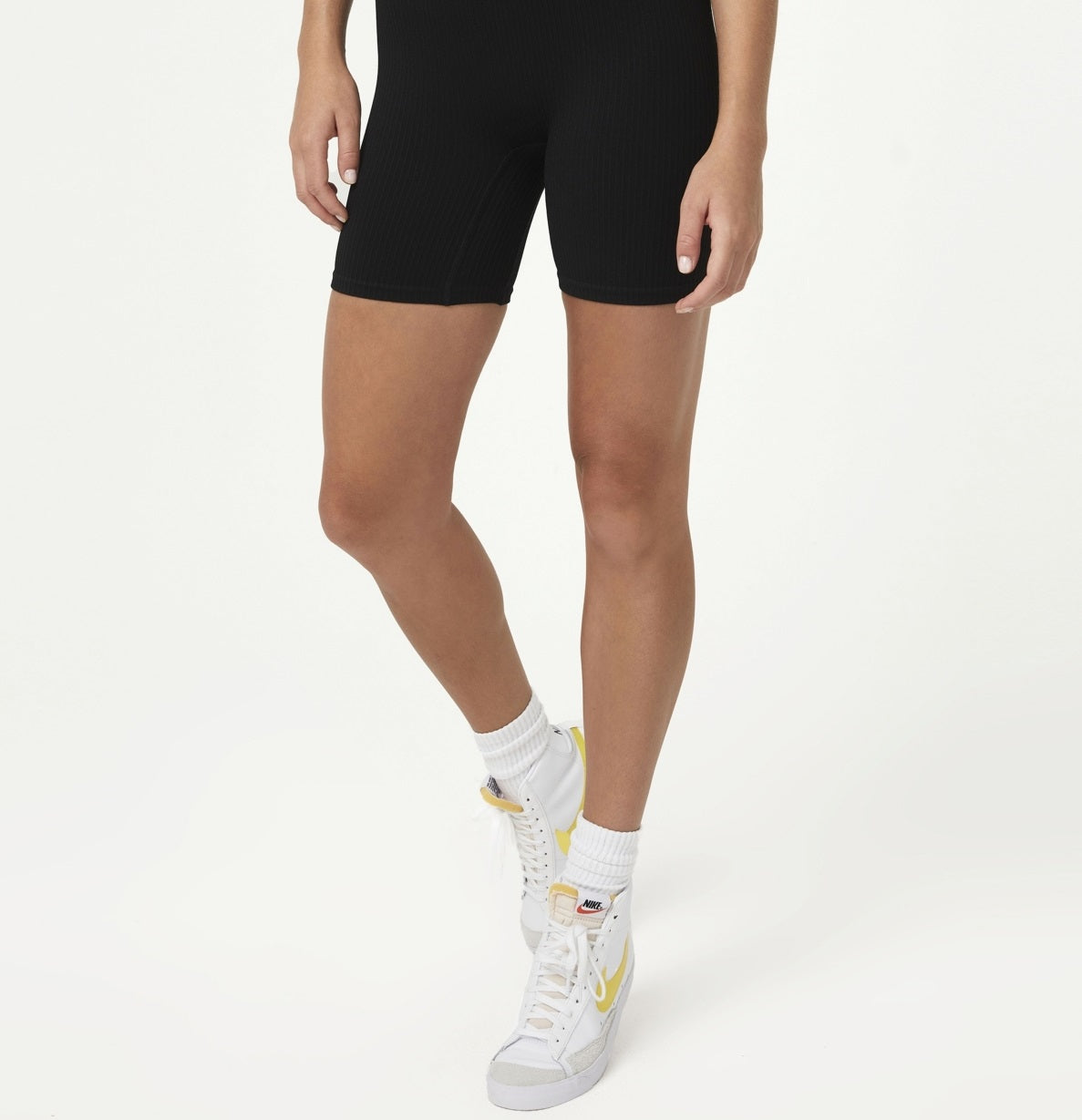 COTTON ON Women's Seamless Jacquard Bike Shorts Black Size Small