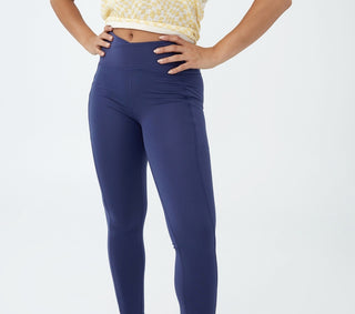 COTTON ON Women's Ultra Soft Cross Over Full Length Tight Pants Blue Size X-Small