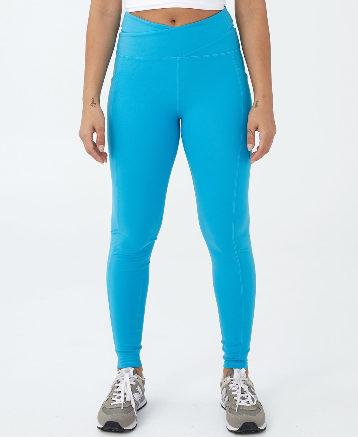 COTTON ON Women's Ultra Soft Pocket Full Length Tight Pants Blue Size Medium