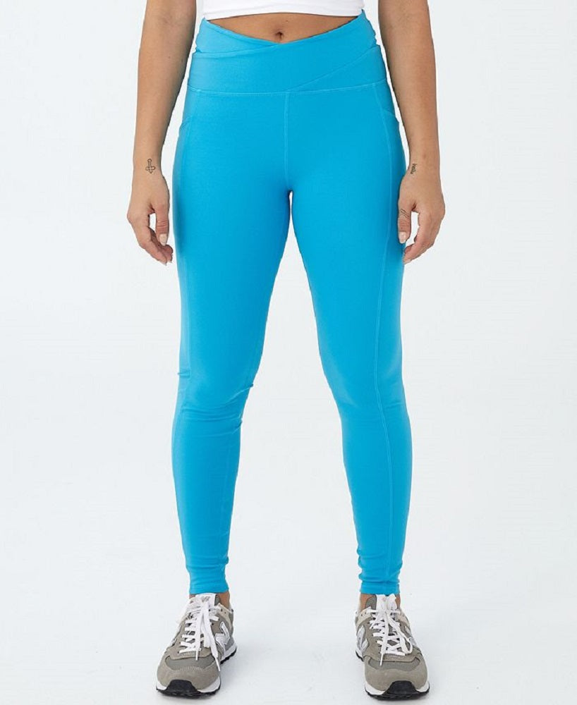 COTTON ON Women's Ultra Soft Pocket Full Length Tight Pants Blue Size Small