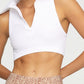 COTTON ON Women's Seamless Polo Crop Tank Top White Size Small