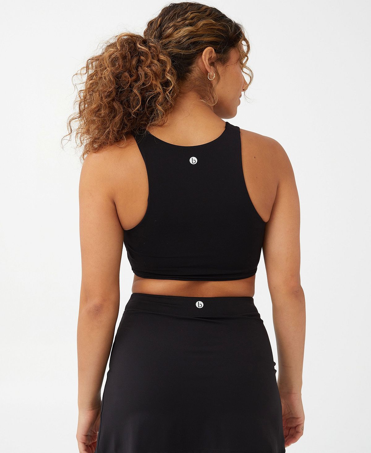 COTTON ON Women's Smoothing Cut Out Vestlette Top Black Size Small