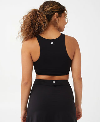 COTTON ON Women's Smoothing Cut Out Vestlette Top Black Size X-Small