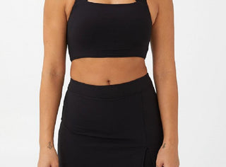 COTTON ON Women's Smoothing Cut Out Vestlette Top Black Size X-Small