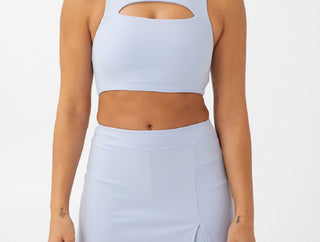 COTTON ON Women's Smoothing Cut Out Vestlette Top Blue Size Small