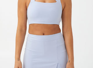 COTTON ON Women's Smoothing Cut Out Vestlette Top Blue Size X-Large