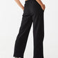 Cotton On Women's Plush Wide Leg Track Pants Black Size Medium