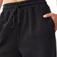 Cotton On Women's Plush Wide Leg Track Pants Black Size Medium