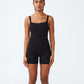 COTTON ON Women's Summer Knit Bike Onsie Romper Black Size X-Small