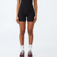 COTTON ON Women's Summer Knit Bike Onsie Romper Black Size X-Small