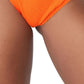 Cotton On Women's Body High-Side Brazilian Seam Bikini Bottoms Swimsuit Orange Size Medium