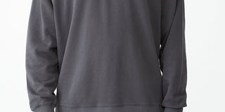 COTTON ON Men's Pigment Dyed Oversized Crew Sweatshirt Gray Size Large