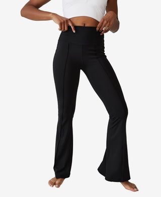 COTTON ON Women's Contouring Yoga Flare Pants Black Size Medium