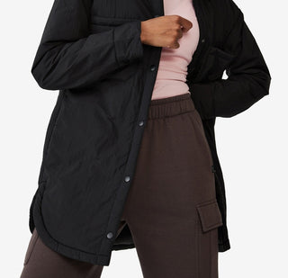 COTTON ON Women's The Puffer Shacket Jacket Black Size X-Small