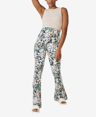 COTTON ON Women's Contouring Yoga Flare Pants Green Size X-Large