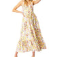 Bardot Women's Labella Floral Halter Midi Dress Yellow Size 2