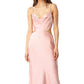 Bardot Women's Cowl Neck Cutout Slipdress Pink Size 6