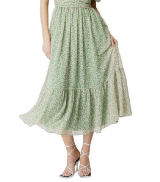 Bardot Women's Fauna Cold Shoulder Midi Dress Green Size 8