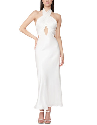 Bardot Women's Wyn Halter Neck Dress White Size 10