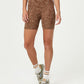 COTTON ON Women's Seamless Jacquard Bike Shorts Brown Size X-Large