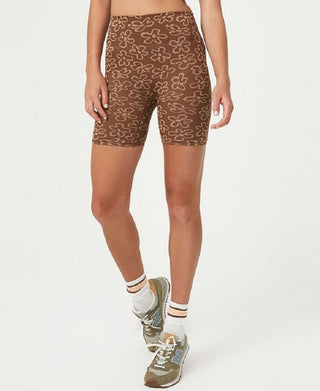 COTTON ON Women's Seamless Jacquard Bike Shorts Brown Size X-Large